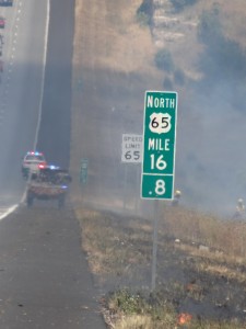 Firefighters work multiple grass fires along US Hwy 65 North of Branson
